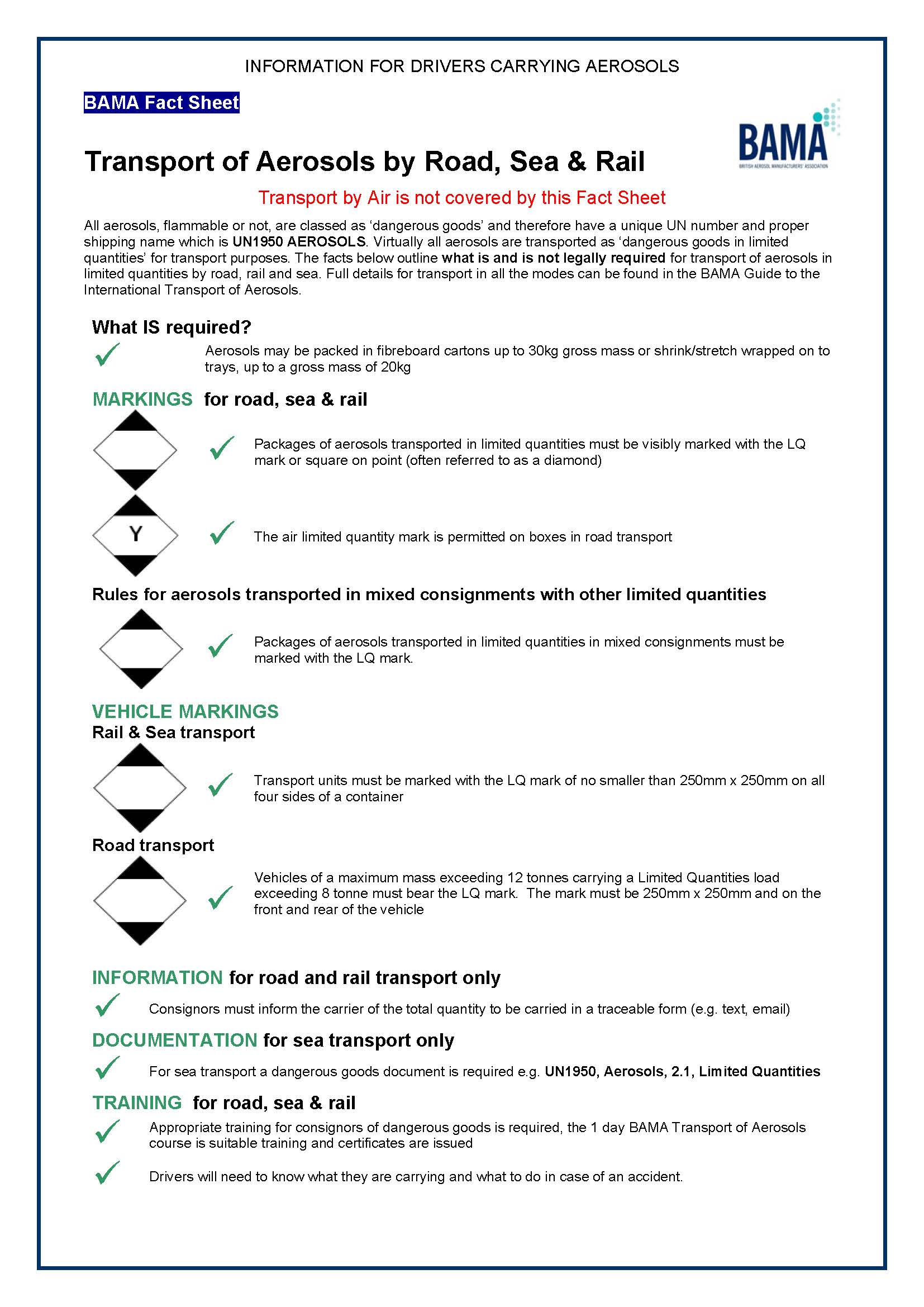 Transport Factsheet